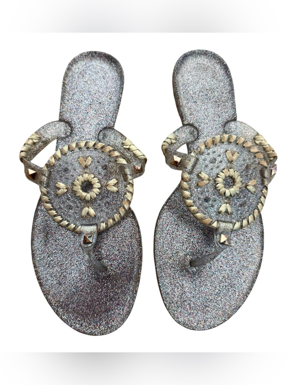 Jack Rogers Jelly Sandals Size 7 Glitter